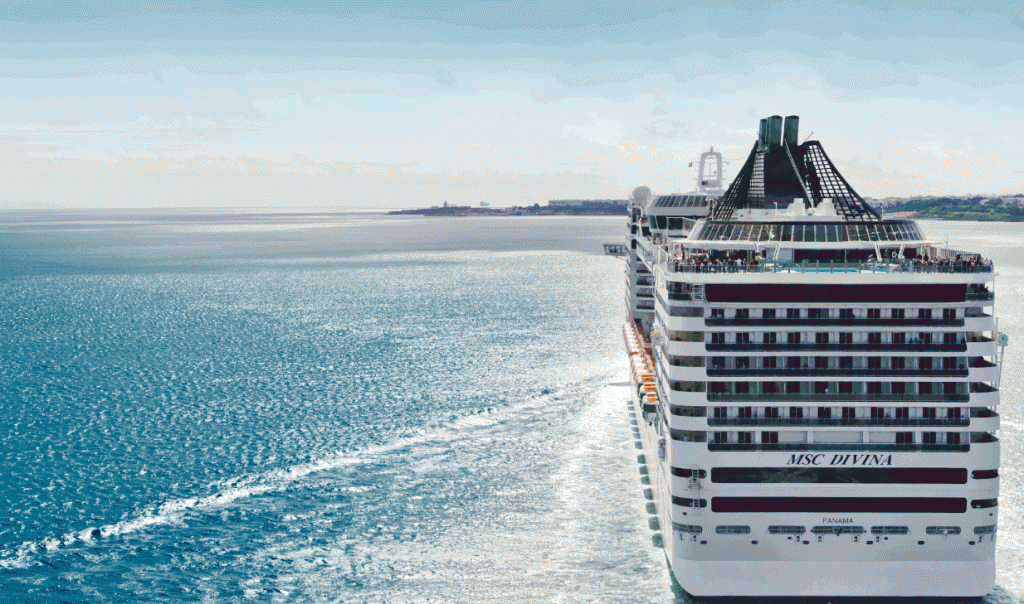 MSC Divina rientra dall'America