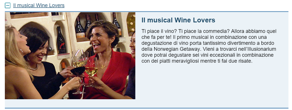 Il musical Wine Lovers