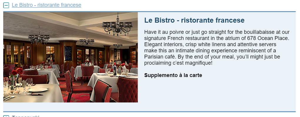 Le Bistro - ristorante francese