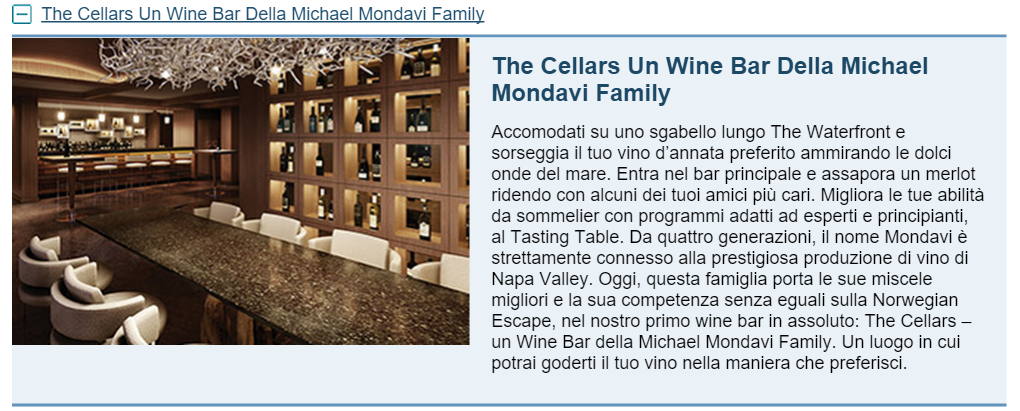 The Cellars Un Wine Bar Della Michael Mondavi Family