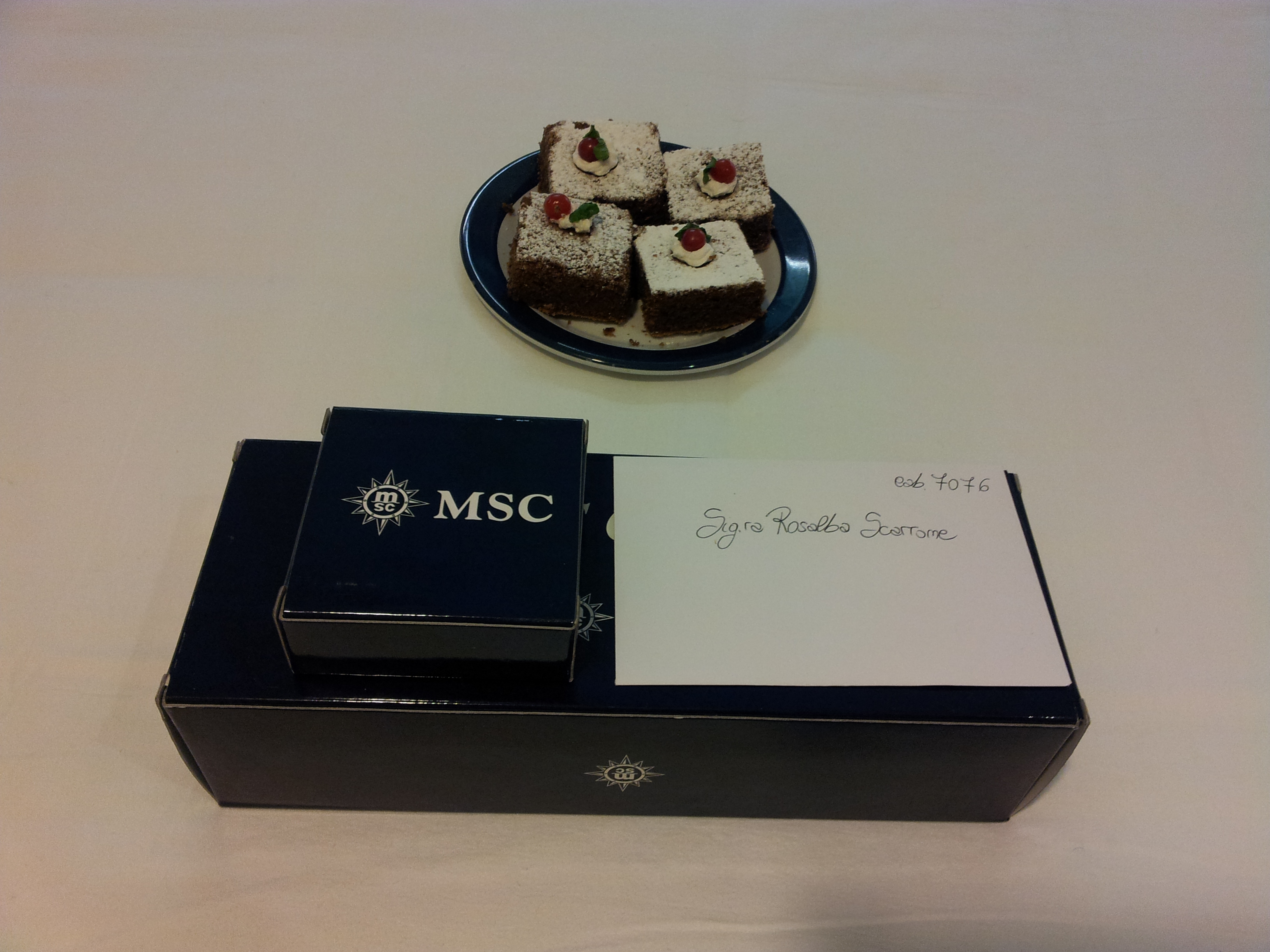 Regalo fine crociera MSC Voyagers club