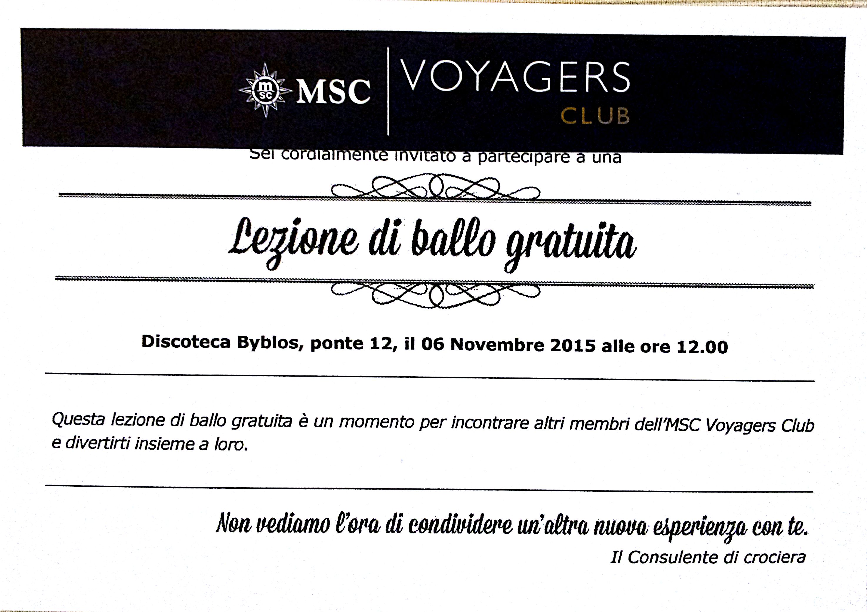 Lezione di ballo privata per i Black members MSC